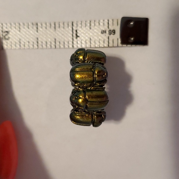 Bottega Veneta Scarab Beetle Silver Ring - Size 6 (Italy 13) NWT - Picture 9 of 11